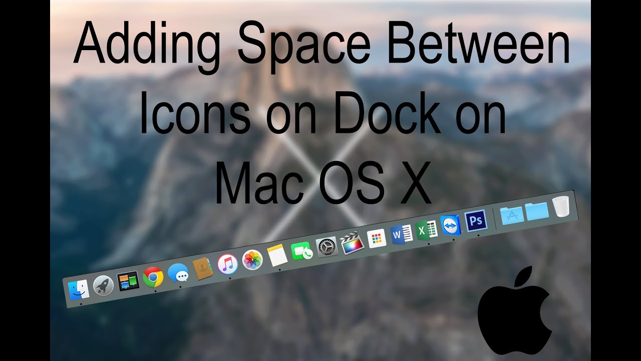Add Space Between Icons on Mac OS X Dock - How to?