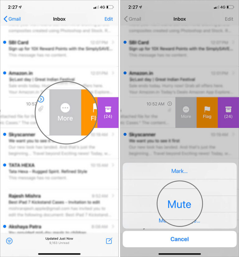 How to organize email threads in Apple Mail for iPhone and iPad ...