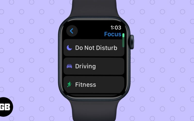 Turn On Do Not Disturb on Apple Watch