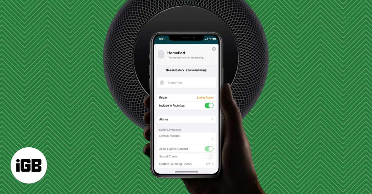 How to fix homepod not responding