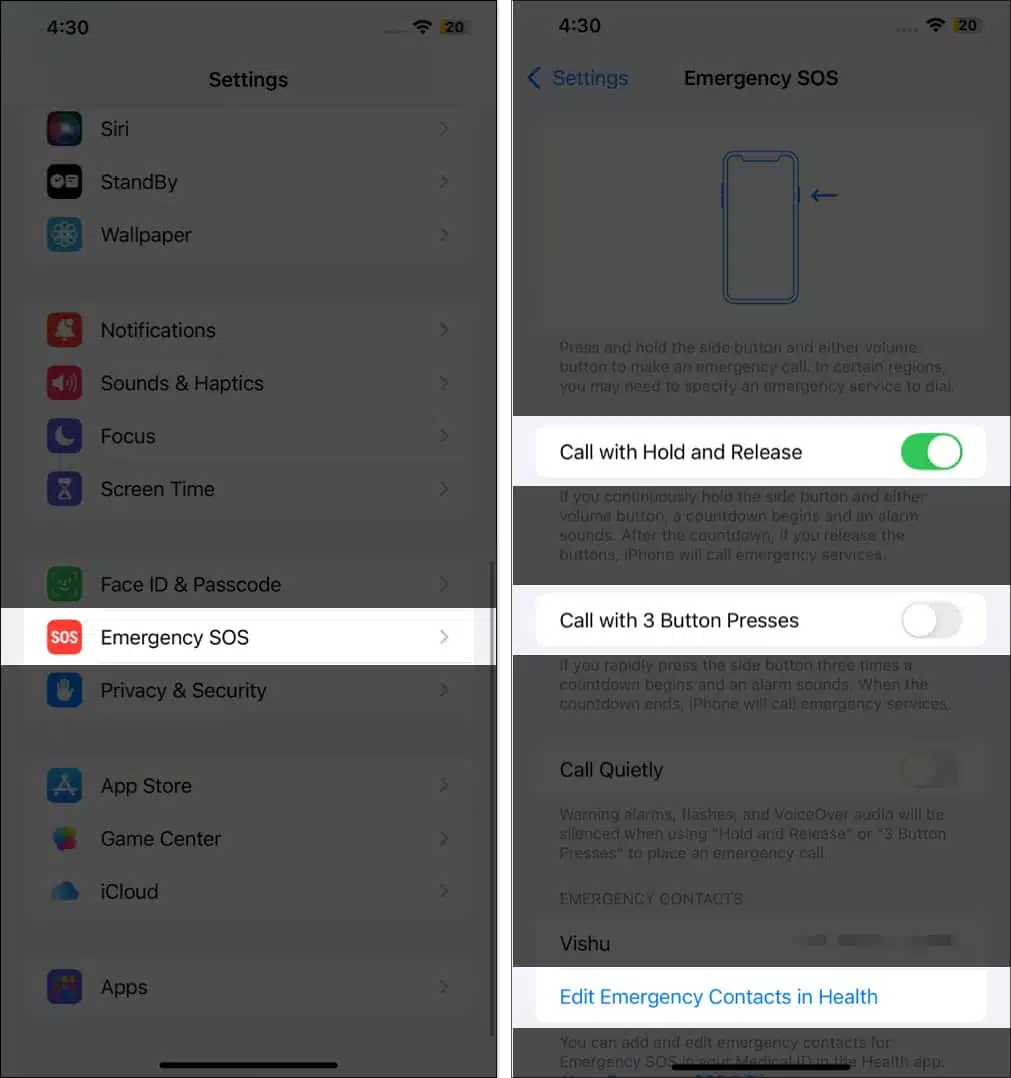 How to Use Emergency SOS on iPhone (Step-by-Step Guide) – iGeeksBlog Turn-on-Call-with-Hold-and-Release-in-emergency-SOS-settingsjpg