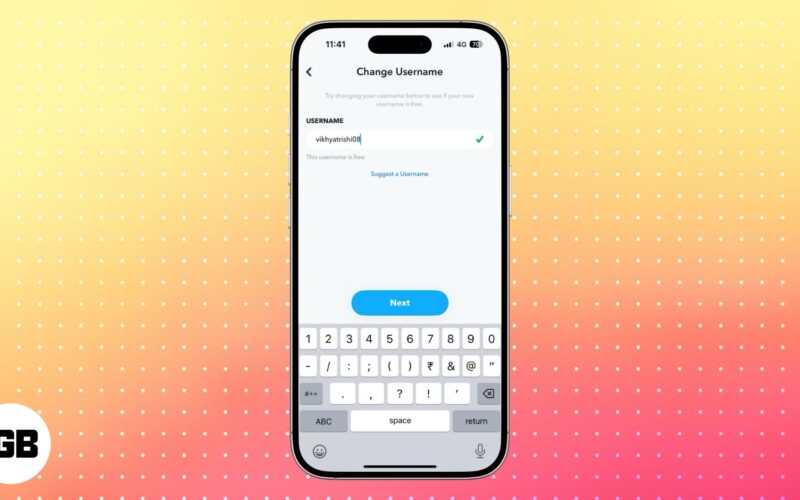 How to change your Snapchat username