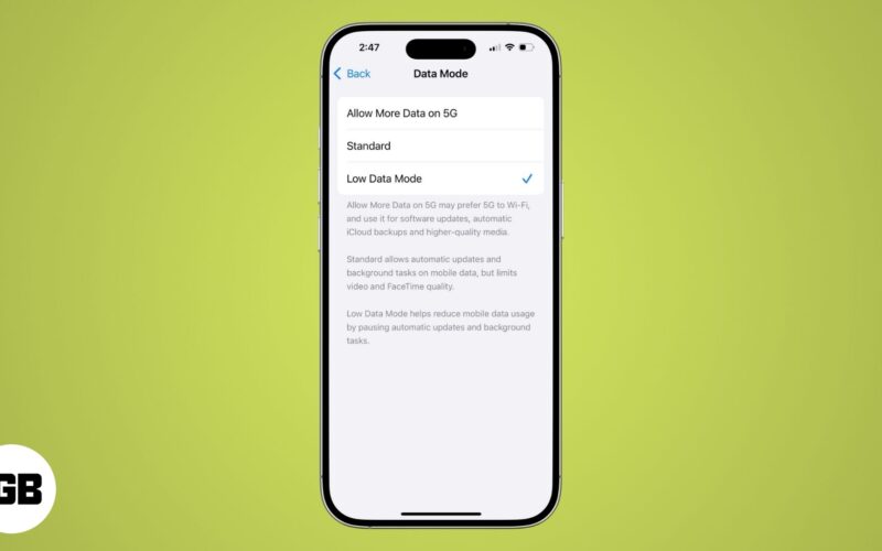 How to use Low Data Mode on iPhone and iPad