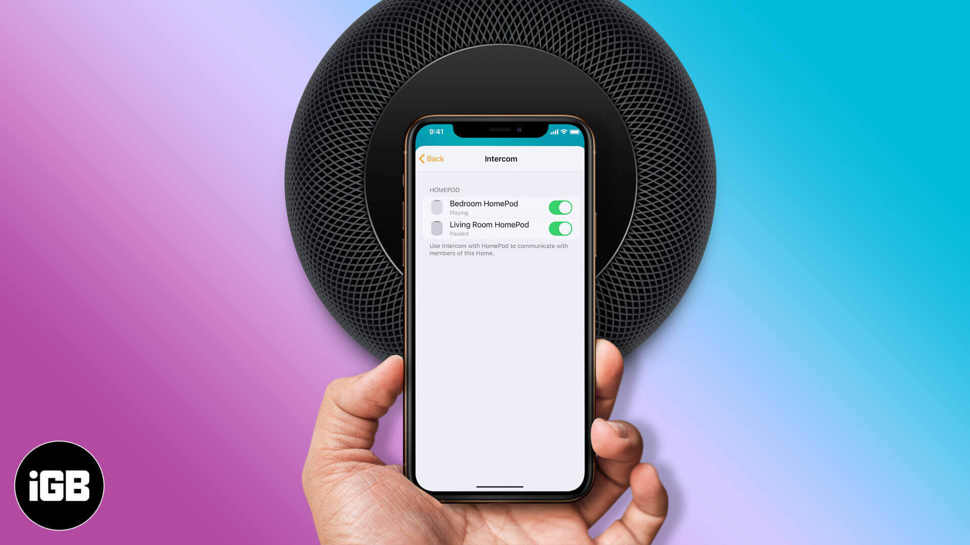 How to use homepod as an intercom