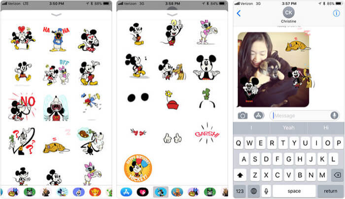 ‎Disney Stickers iPhone and iPad App Screenshot