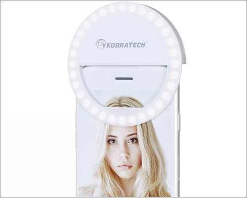 KobraTech Clip On Selfien Ring Light for iPhone