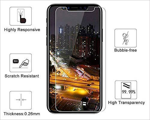 TangDirect Tempered Glass Screen Protector for iPhone X Xs