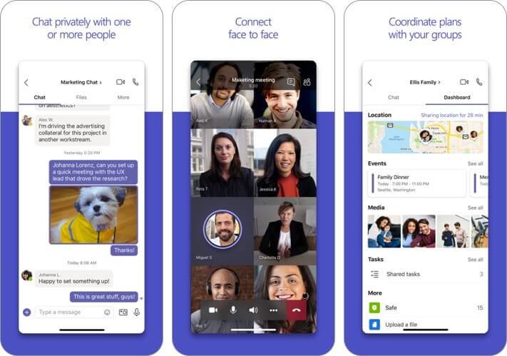 Microsoft teams iphone and ipad app screenshot microsoft teams iphone and ipad app screenshot