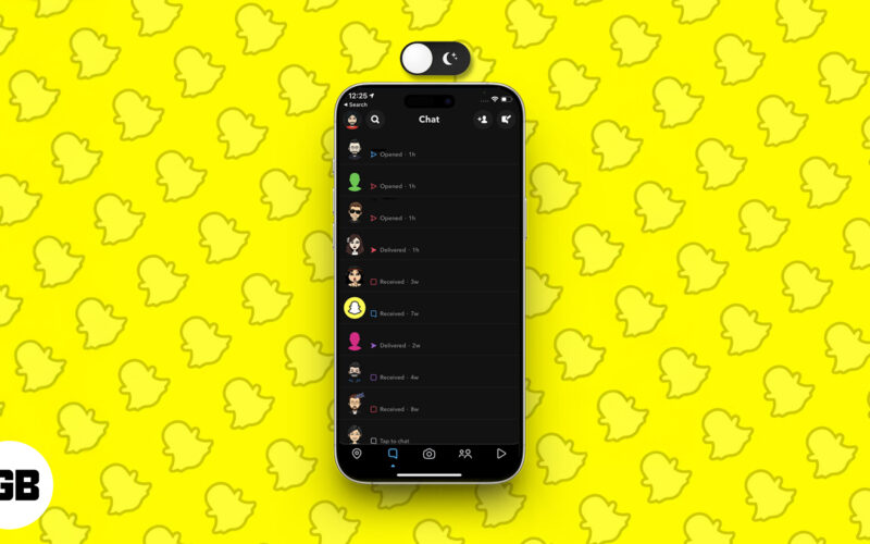 Enable Dark Mode on Snapchat