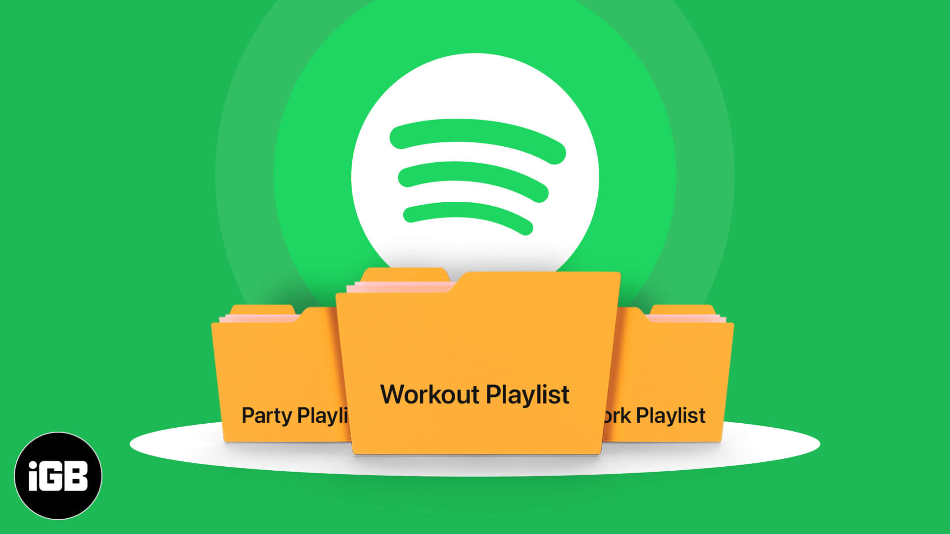 How to make playlist folders on spotify