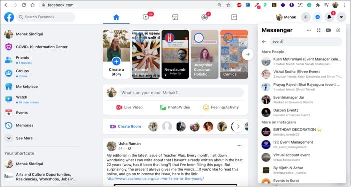 See Facebook chat history from wwwfacebookcom