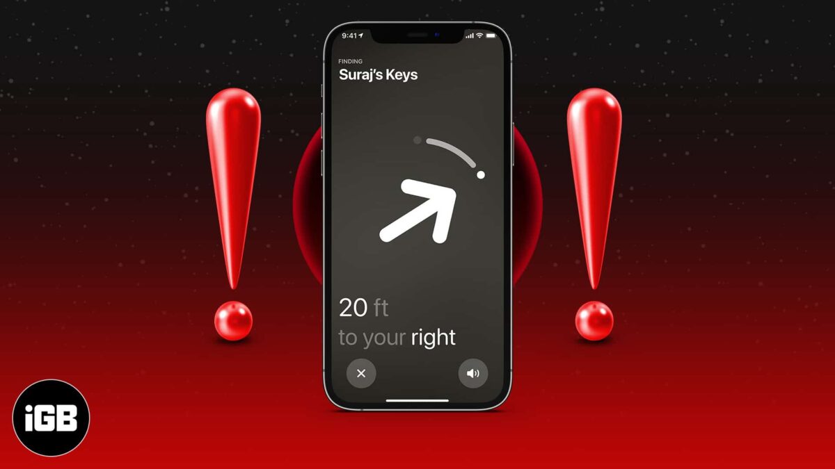 Airtag precision finding not working