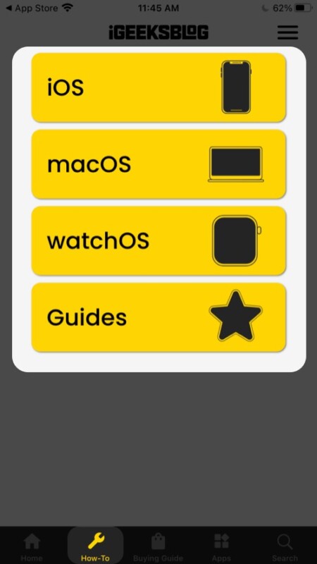 How To section in iGeeksBlog iOS app