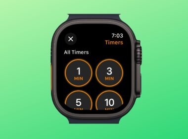 Set a timer on an Apple Watch.