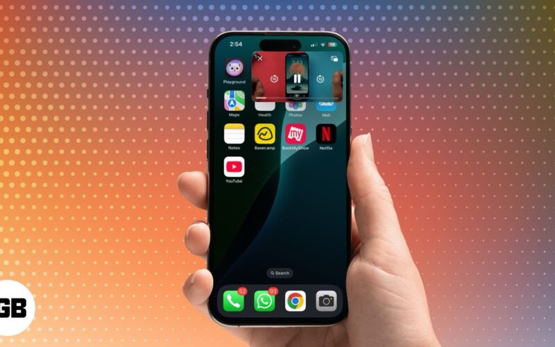 Use picture in picture mode on iPhone