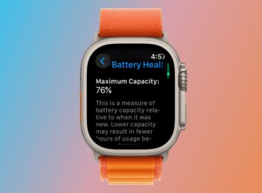 Check your Apple Watch battery health.