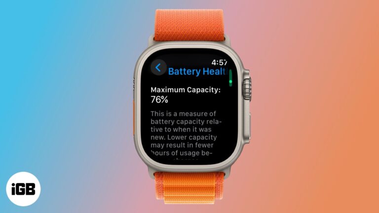 Check your Apple Watch battery health.