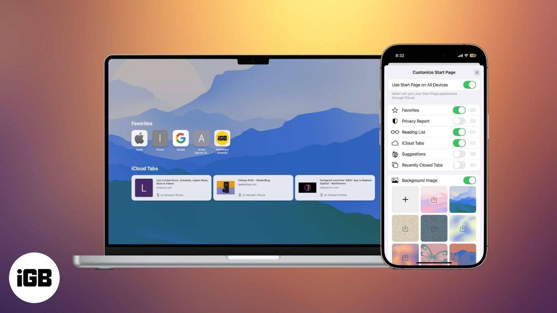 Bir iPhone iPad ve Mac'te Safari Arka Planı Nasıl Değiştirilir İPhone ve Mac'teki safari arka planınızı değiştirin
