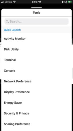 System manager in me remote access plus ios app 253x450 1 System manager in ME Remote Access Plus iOS app