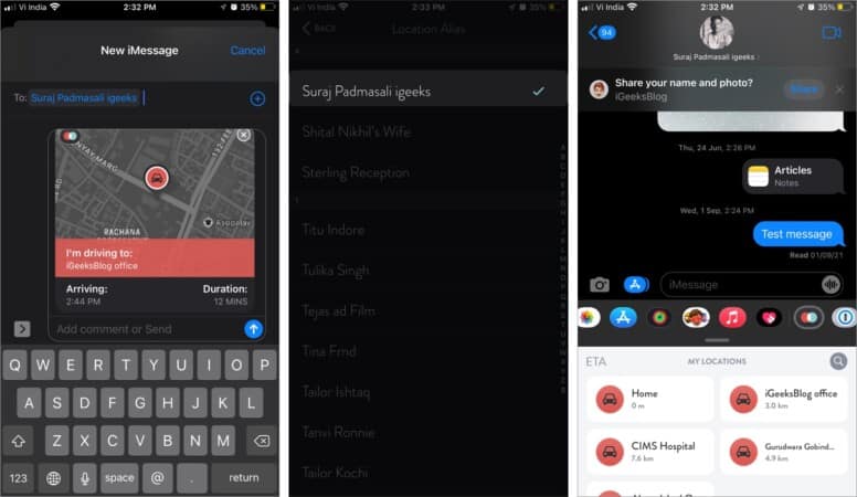 Eta iphone app imessage integration 776x450 1 ETA iPhone app iMessage integration