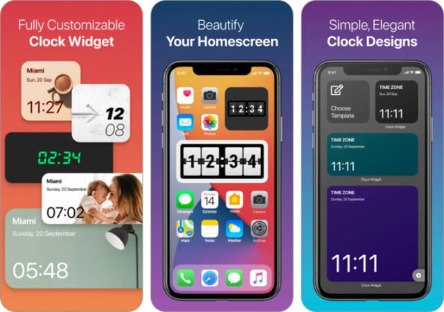Clock Widget  Custom Clock App for iPhone