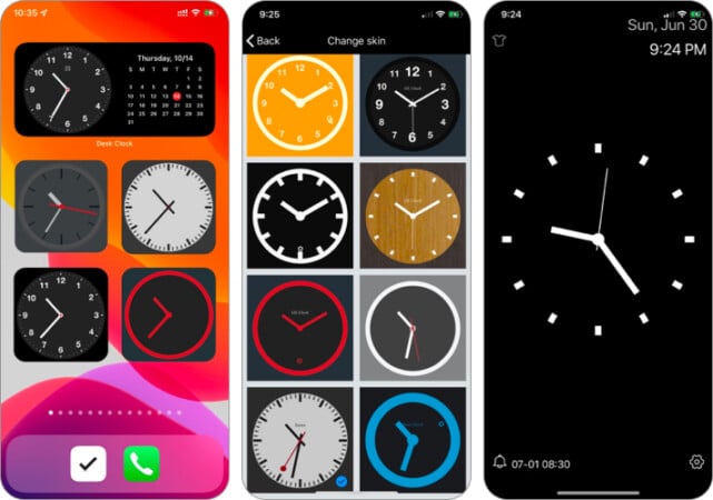 Desk Clock   Analog Clock for iPhone Home Screen