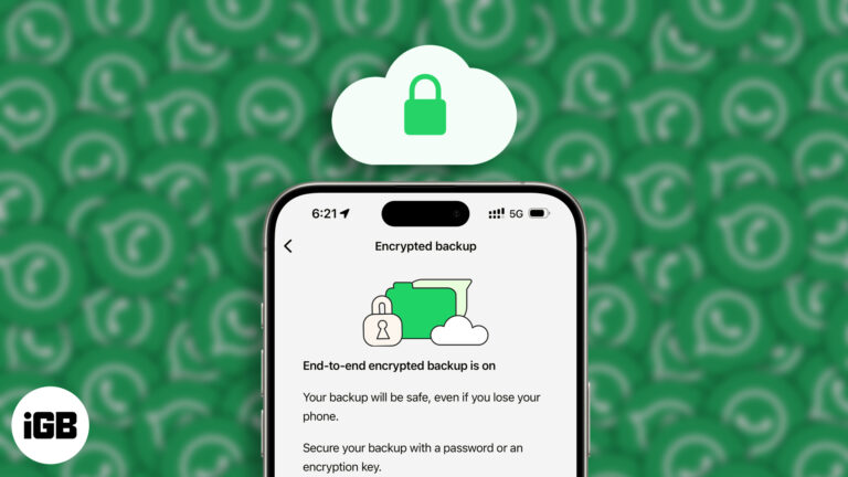 Enable WhatsApp End-to-End Encrypted Backups.