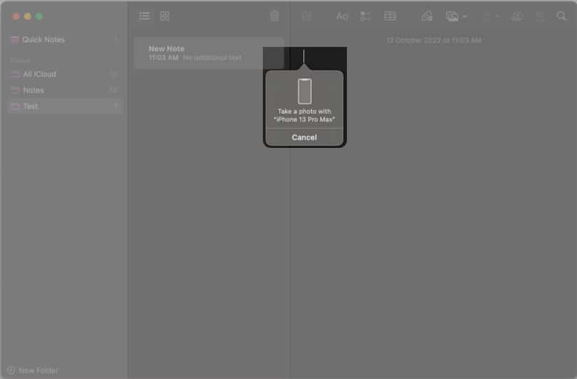 Take photos sketch or scan documents with Continuity Camera  on Mac