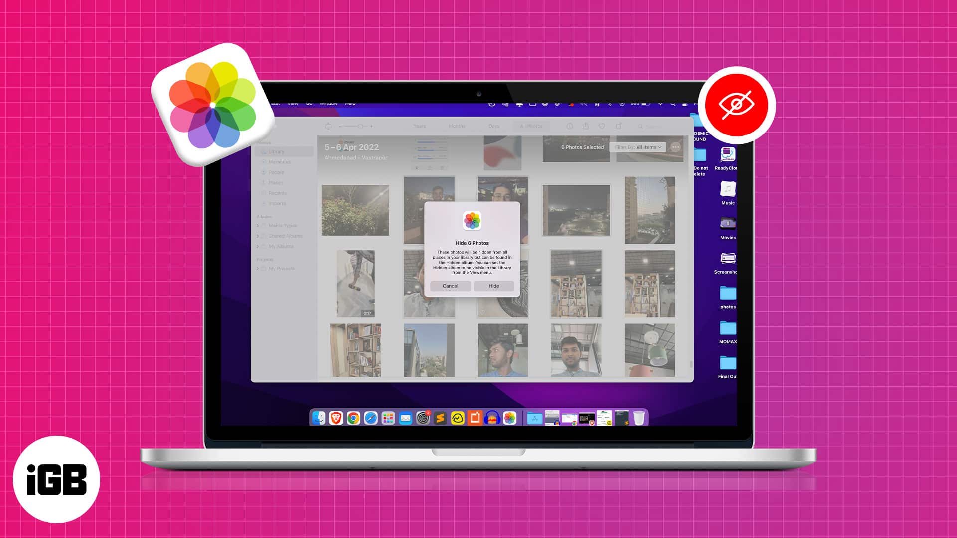 How to hide photos on mac