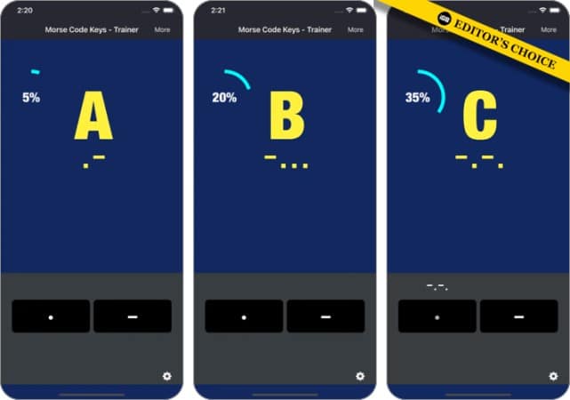 Morse code keys trainer app for iphone 641x450 1 Morse Code Keys Trainer app for iPhone