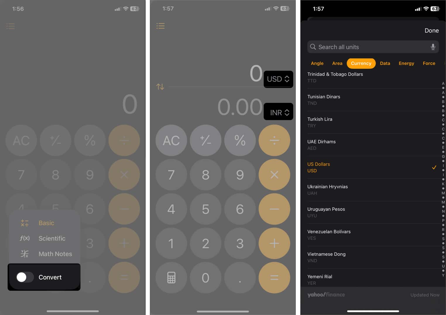 Use Unit Converter to convert in Calendar app on iPhone