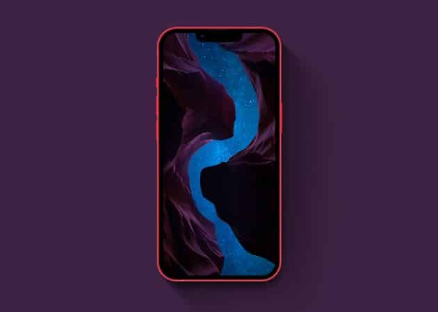Mountain night sky wallpaper for iPhone