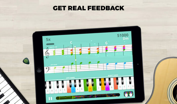 Yousician Guitar Piano and Bass Learning iPhone and iPad App Screenshot