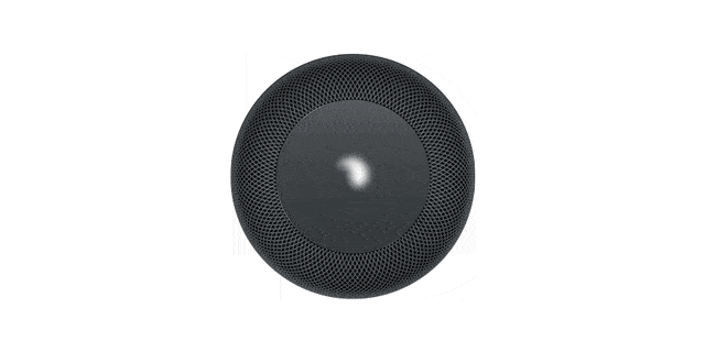 HomePod white spinning light