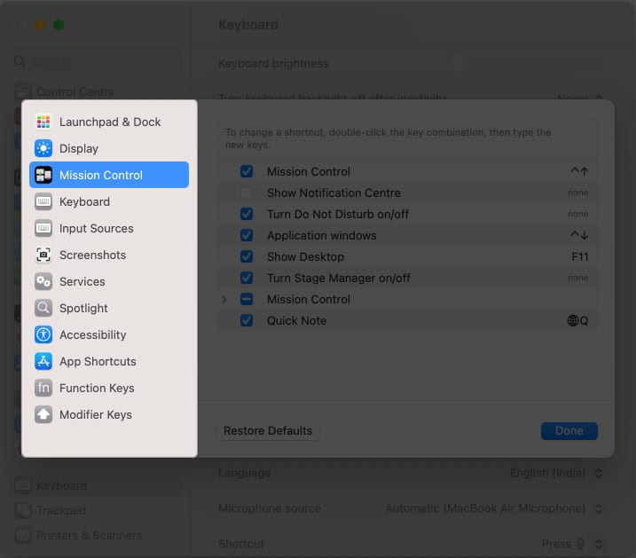 customize all keyboard shortcuts from one place