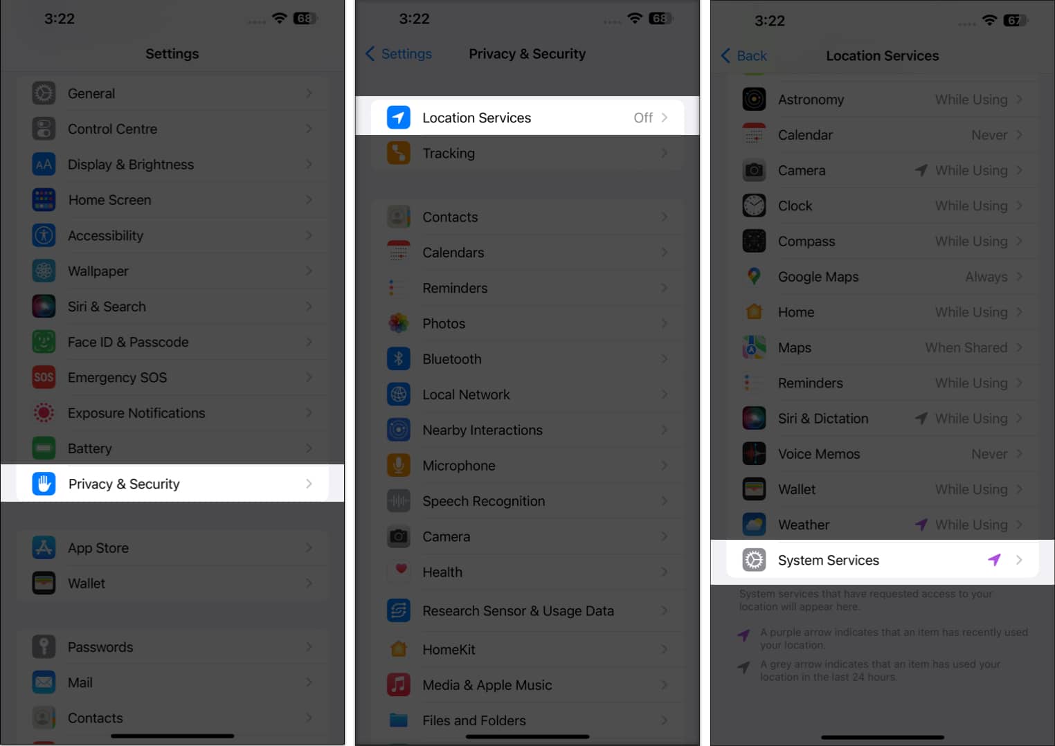 Enable Significant Locations Go to System Settings choose Privacy  Security select Location Services and tap on System Services