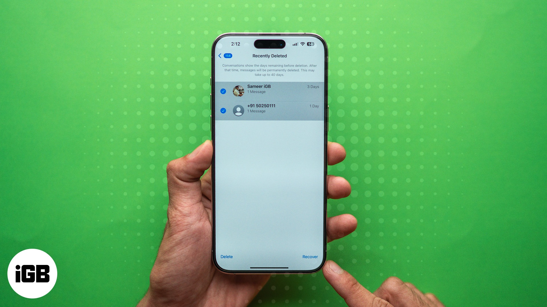 How to retrieve deleted text messages on an iPhone