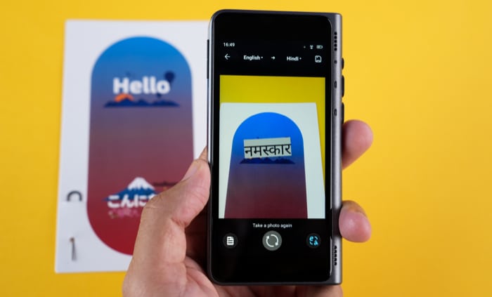 Photo translation in Fluentalk T1 Handheld Device