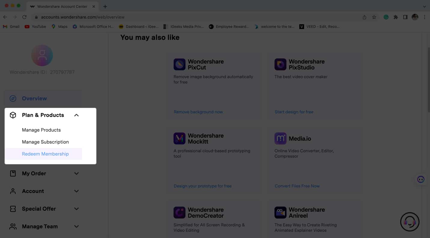 Select Redeem Membership