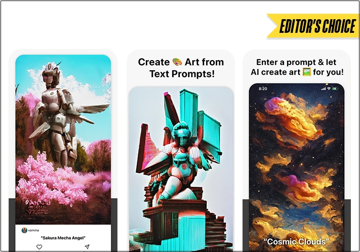 Starryai ai art generator iphone app screenshot starryai AI art generator iPhone app screenshot