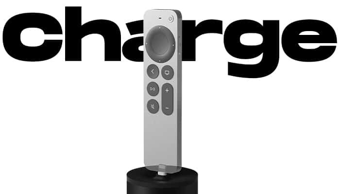 Charge your apple tv remote