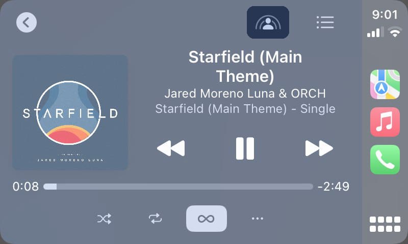 Tap shareplay icon