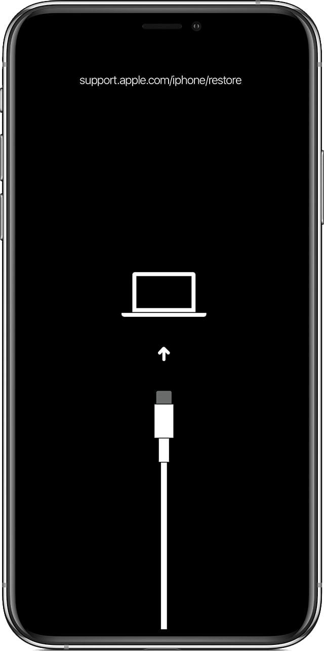 iPhone Recovery mode screen