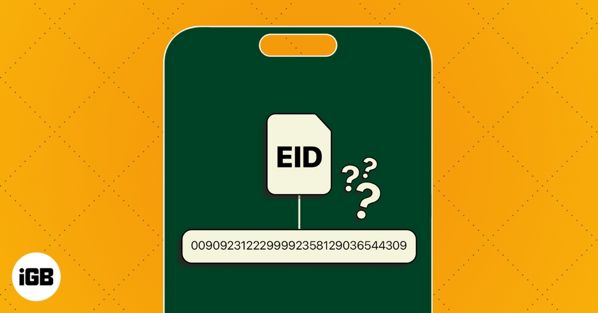 How to find eid number on iphone