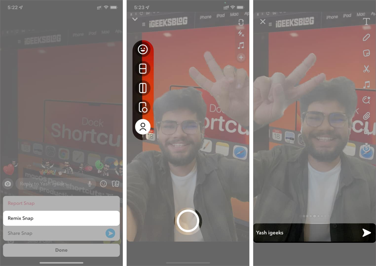How to Remix images on Snapchat 2