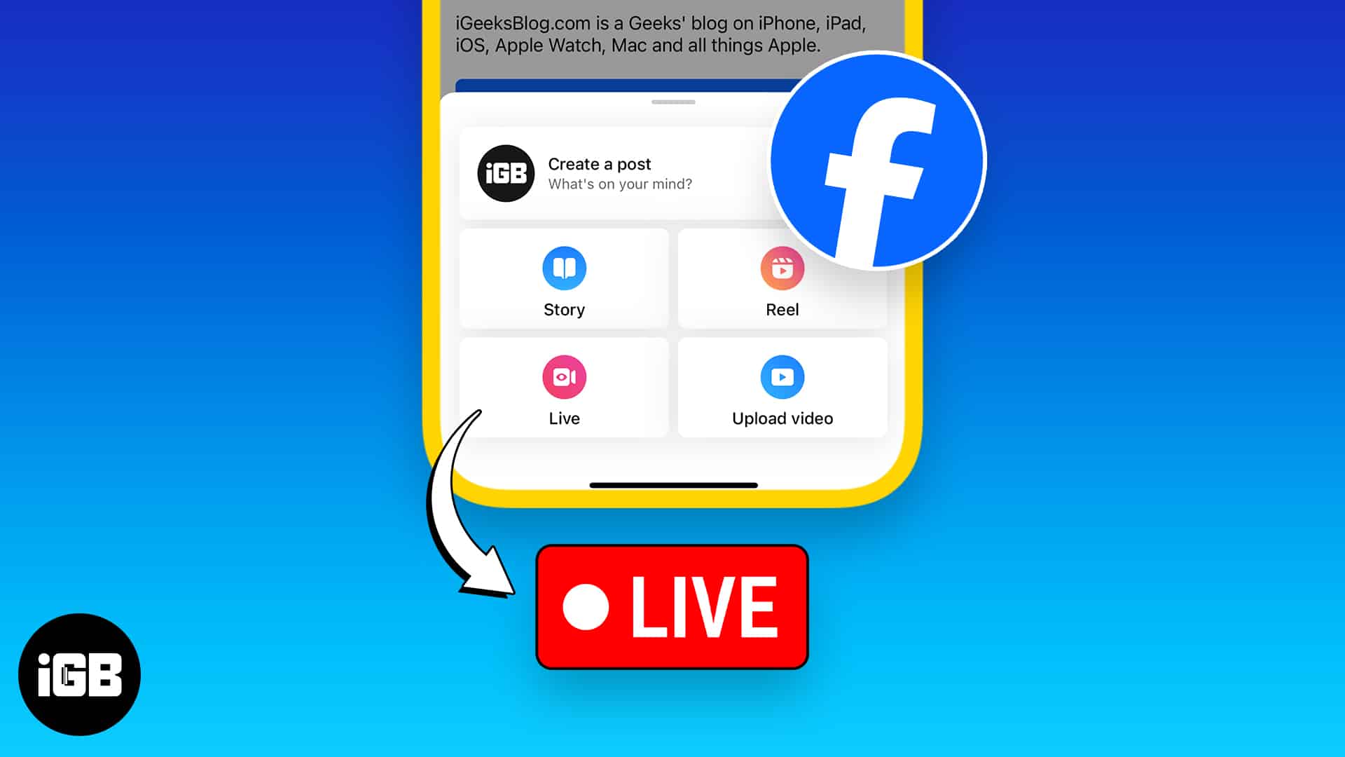 How to go Live on Facebook from iPhone or iPad in 6 easy steps iGeeksBlog How to go live on facebook on iphone ipad