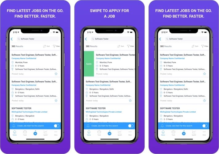 Monster best job search apps for iPhone screenshot