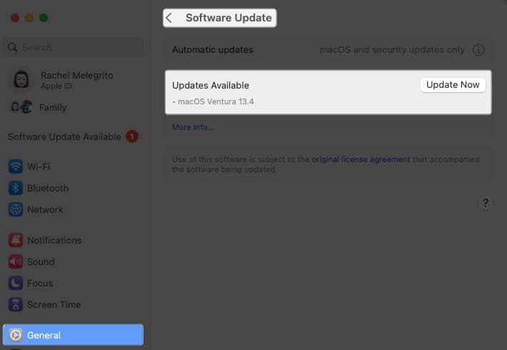 Update your OS