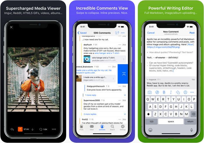 Apollo for reddit iphone and ipad app screenshot Apollo for Reddit iPhone and iPad App Screenshot