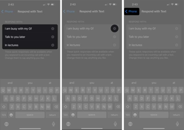 How to set custom quick responses for incoming calls on iPhone – iGeeksBlog